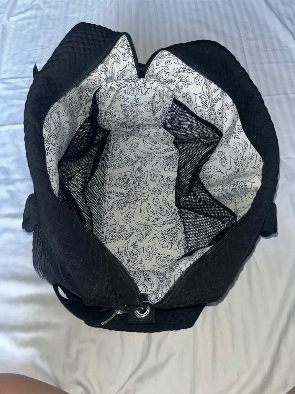 Vera Bradley Black Quilted weekend Tote